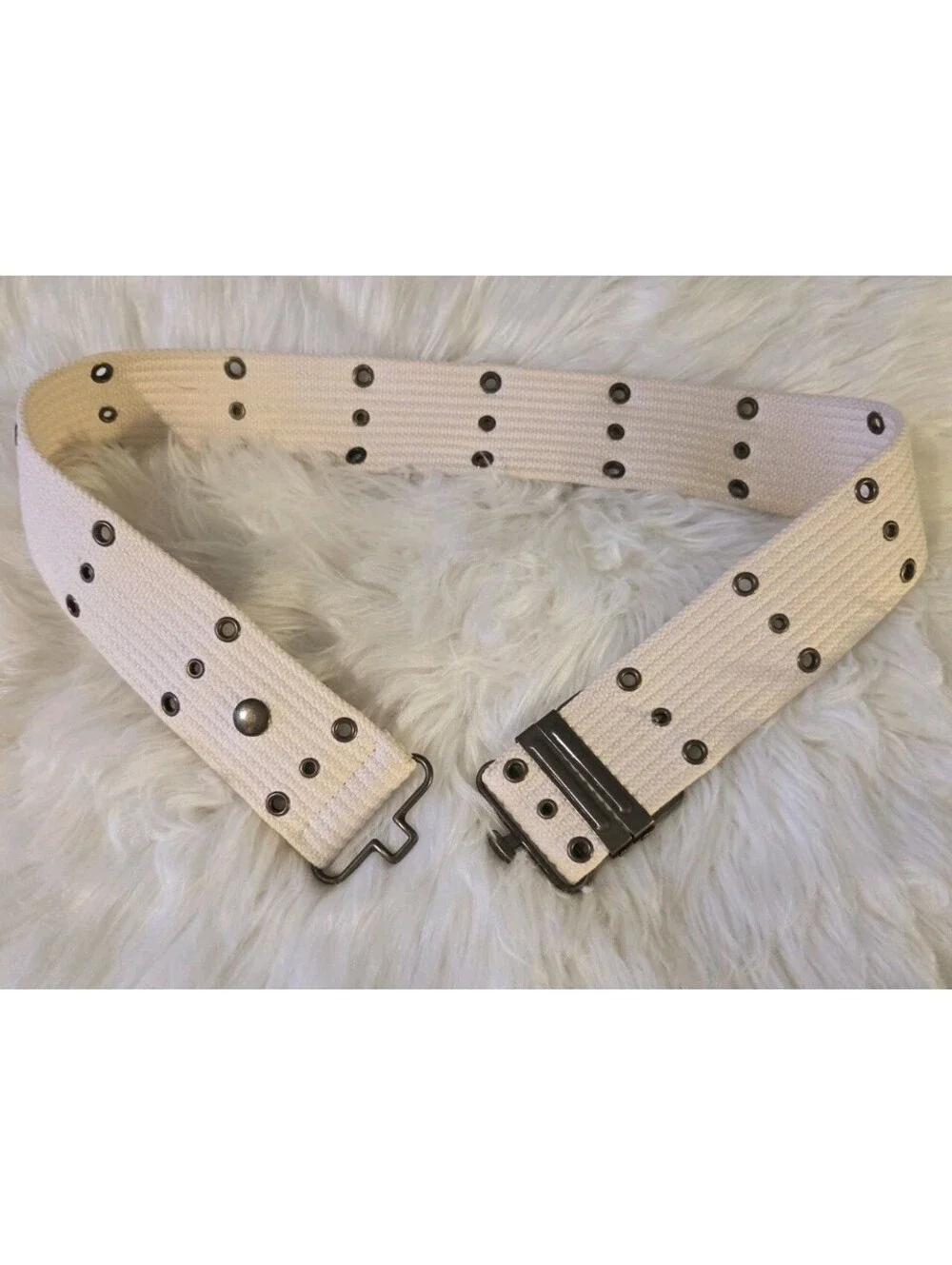 J.Crew J Crew Small Medium Beige Pistol Style Fabric Belt - Picture 3 of 7